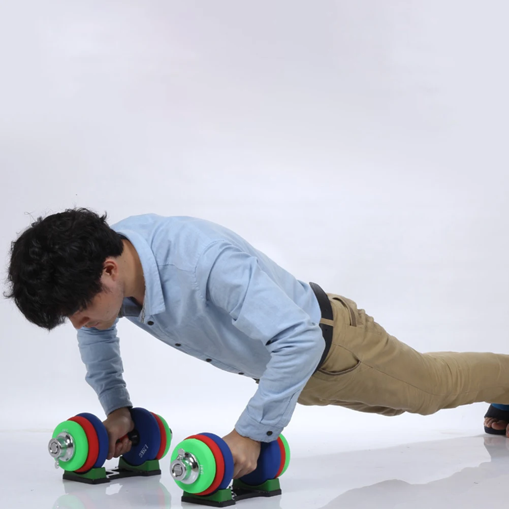 

4Pcs Dumbbell Rack Sturdy Plastic Holder Storage Display Stand for Home Gym Fitness Accessory Weight Holder Hand Weight Rack