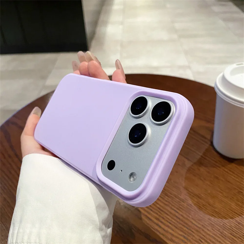 Büro-Frosted-einfache Handyhülle für Apple IPhone 17 Air 16 Plus 15 14 13 12 Pro Max, weiche Silikon-Schutzhülle auf der Rückseite