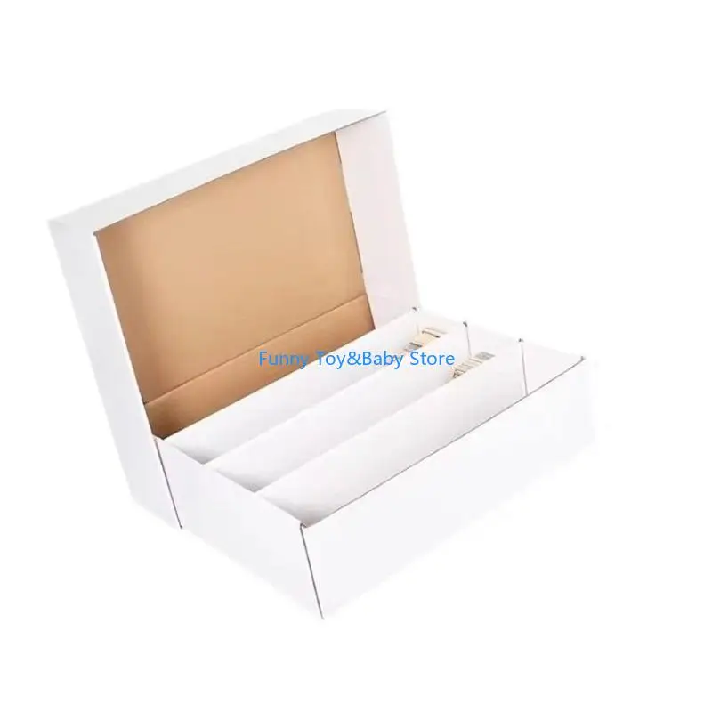 Easy Assembly Card Keeper Box for Game Cards Storage Paper Design Customizable Exterior Card Organization Holder C90B