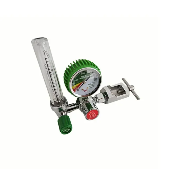 منظم غاز الأكسجين الطبي الرقمي المعتمد من الشركة المصنعة CE مع مقياس الجريان وزجاجة المرطب الشحن السريع #3