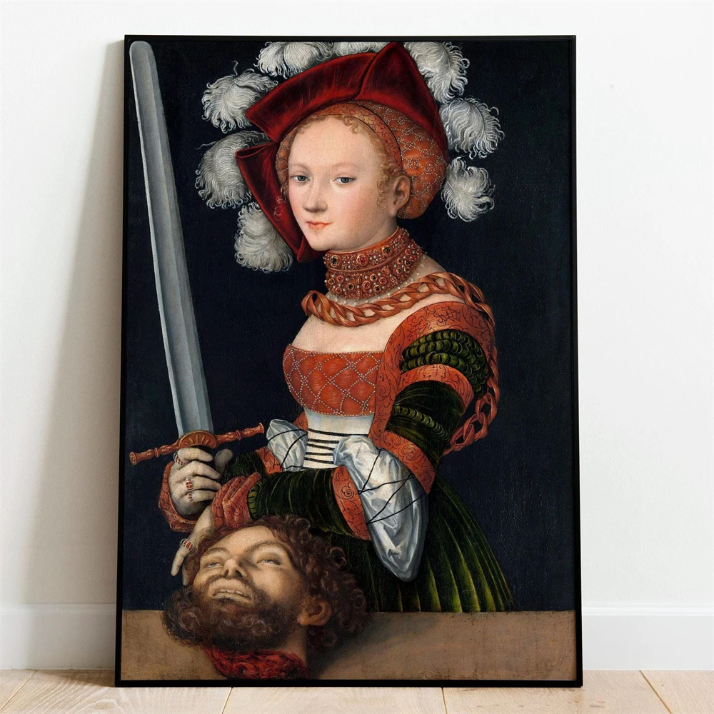 Judith and Holofernes Print by Giorgio Vasari Art Poster Italian Renaissance Painting Canvas Painting Classic Vintage Decor