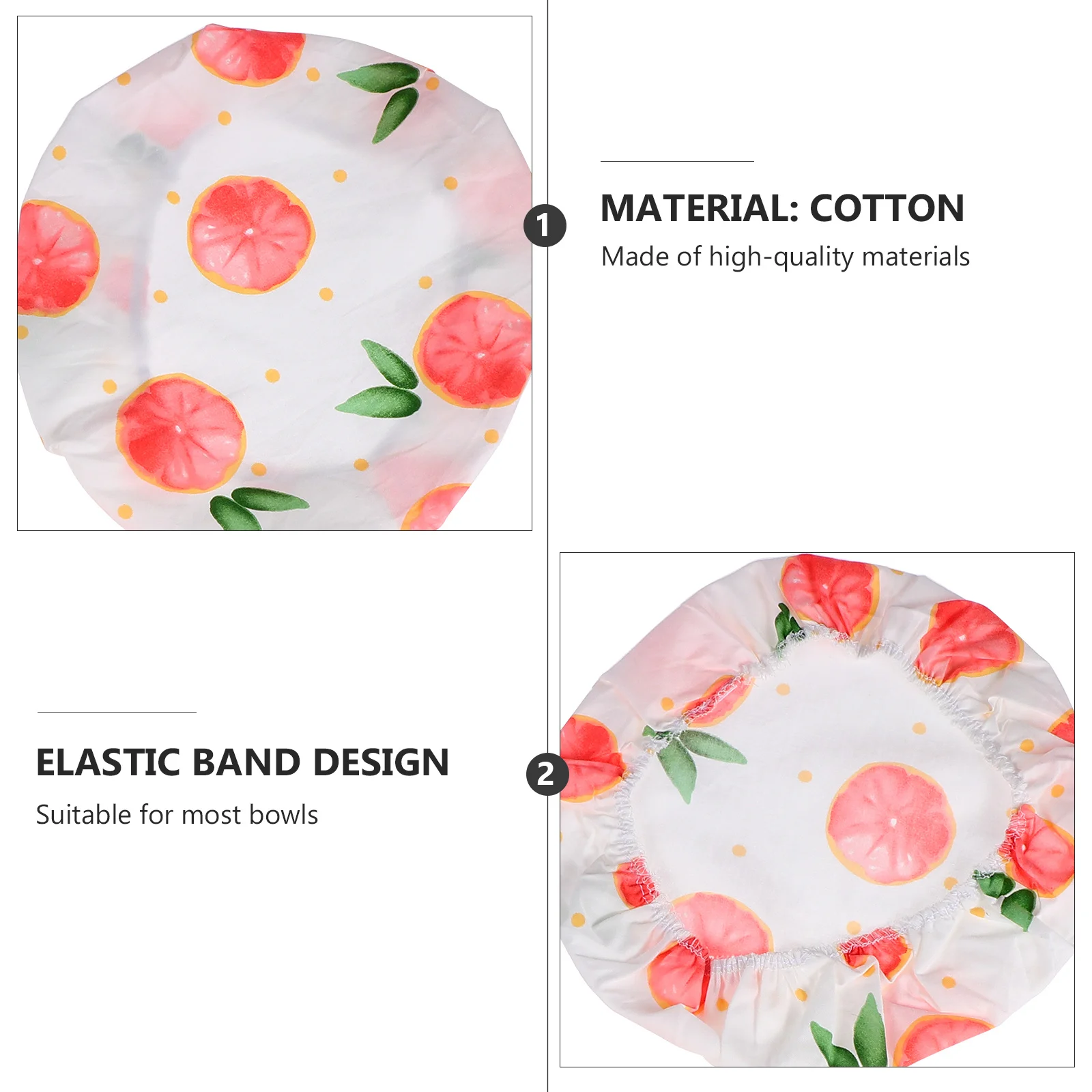 

3Pcs Reusable Food Bowl Covers Elastic Cotton Food Preservation Cloths Fresh-Keeping Cloth Covers Stretchy Lid for Bowls