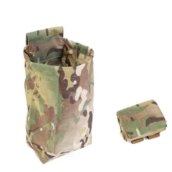 Airsoft Paintball Tactical Storage Bag, Mini Folding Magazine Equipment Recovery Bag Molle Waist Tool Bag ROLL-UP PH05