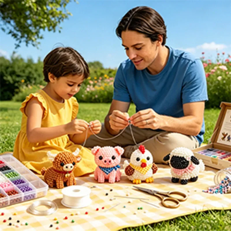 Diy Perlen Set Für Handgefertigte 3d Tierfiguren Bastelset_voghion.com