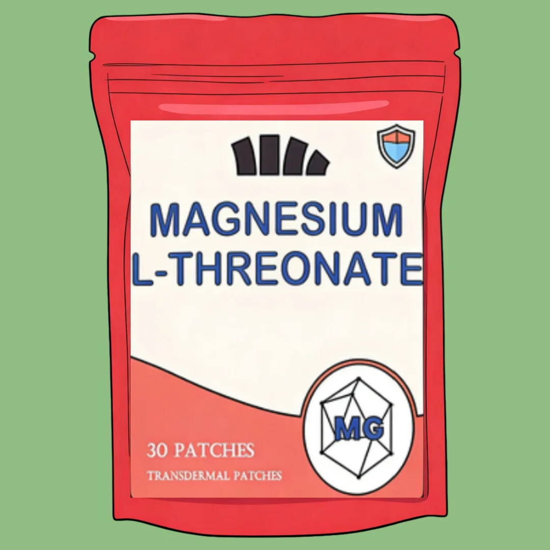 Magnesium L-threonate With Vitamin C,vitamin D3 Transdermal Patches 30 Patches