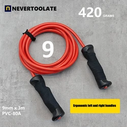 10--8-7mm ciężka skakanka łożysko kulkowe pu stop pcv anty zimna zima hiit fitness crossfit crossrope gruba skakanka pcv
