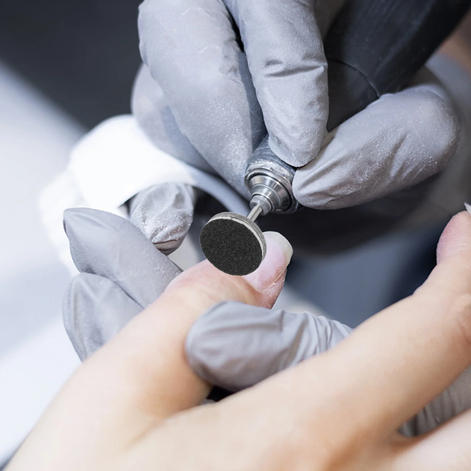 

2 pcs Bit Set: Flat Disc Sanding Bits For Manicure Fast Shaping Cuticle Care Russian Design Replaceable Sandpaper Discs Manicure