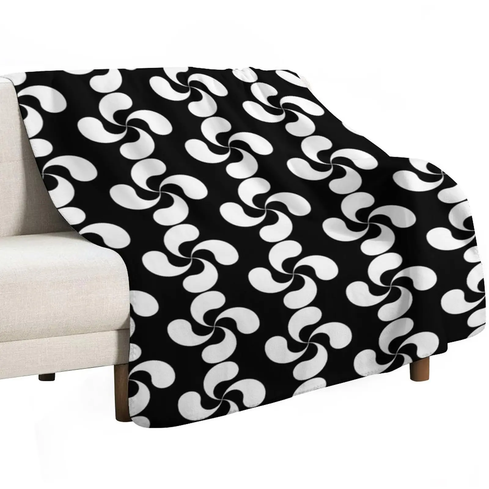 Basque Cross Lauburu Euskadi Throw Blanket Stylish Warm Blanket for Living Room Bedroom