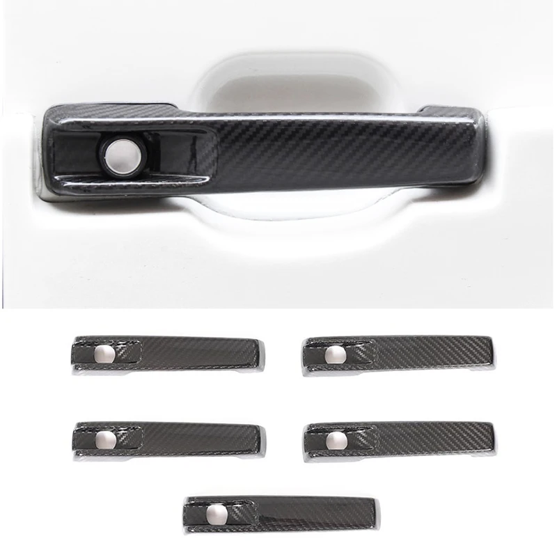 Carbon Fiber Car Outer Door Handle Covers Trims For Mercedes-Benz G Class G500 G63 Standard AMG 2020 Door Handle Covers Trims