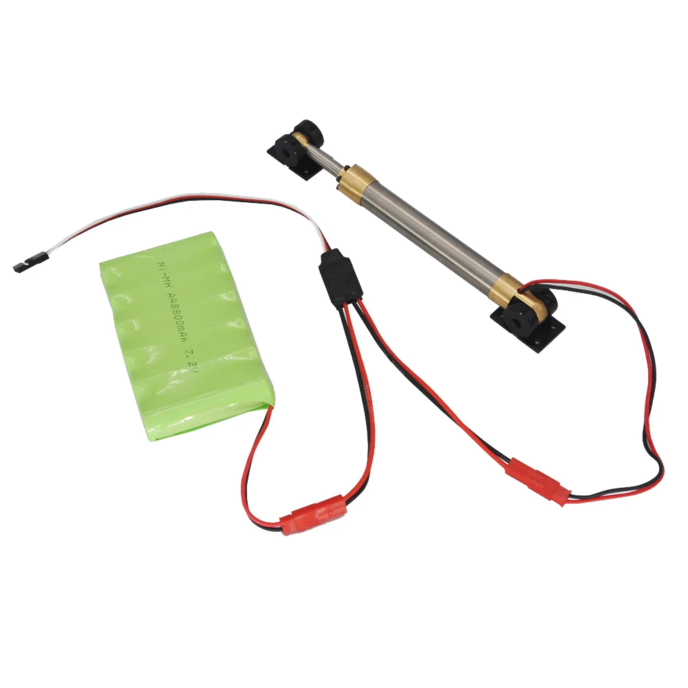 OD 12 ミリメートル金属電気シミュレーションシリンダー 35/55/70/90/120 ミリメートルストローク 5 V 〜 8.4 V プッシュロッド RC カー掘削機ロボットモデルおもちゃブロック