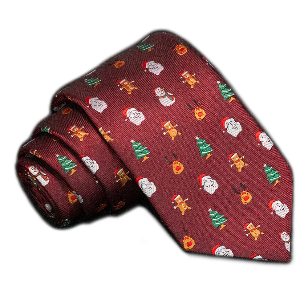 EASTEPIC 8 cm Frohe Weihnachten Grün Rot Blau Schwarz Krawatten für Männer Festliche Saison Weihnachtsgeschenk Schneemann Rentier Kriss Kringle – Detail 13