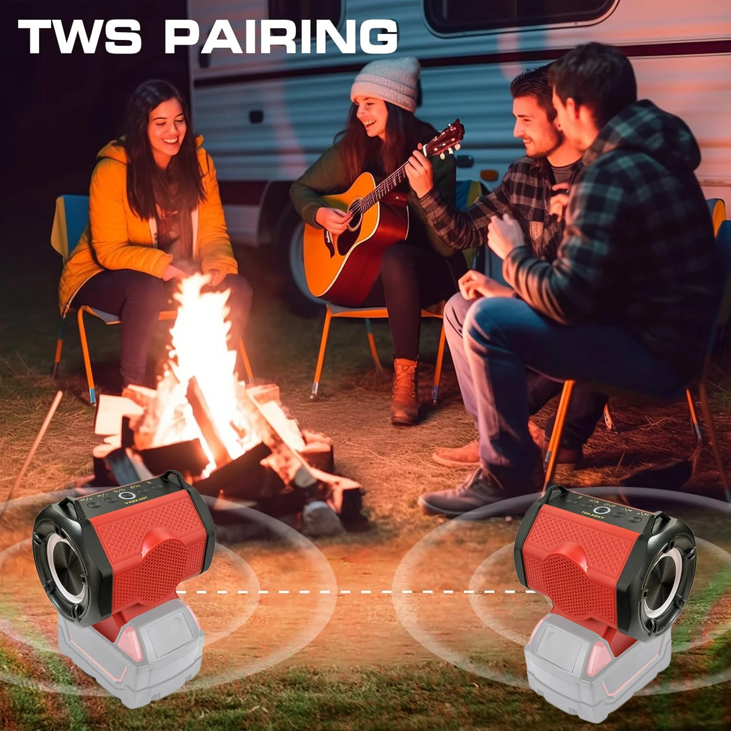 محول طاقة نظام متعدد الحماية لبطاريات ماكيتا/ديوالت/ميلووكي/بوش المتوافقة مع فتحة بطارية 18-20 فولت في الأسفل