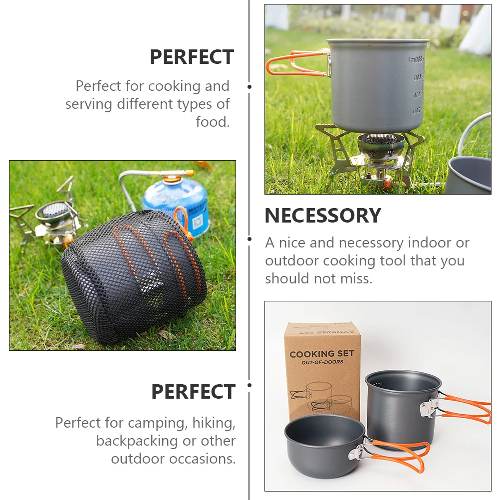 

1 Set Portable Pot Kit Premium Material Cooking Equipment For Camping Hiking Outdoor Cookware Set Backpacking Cooking Supplies