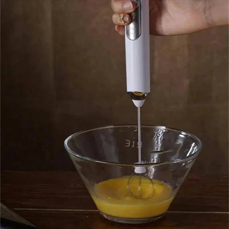 전기 핸드헬드 에그 비터 밀크 프로더 3단계 충전식 음료 밀크 커피 머신 잼 크림 머신 주방 블렌더