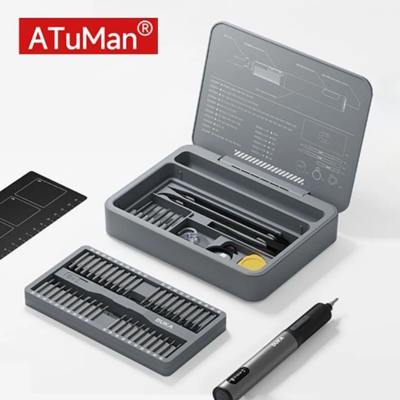 New DUKA Atuman E3 Electric Screwdriver Set 95 in 1 Magnetic Precision Screwdriver Bit DIY Household Repair Tools for Phone PC