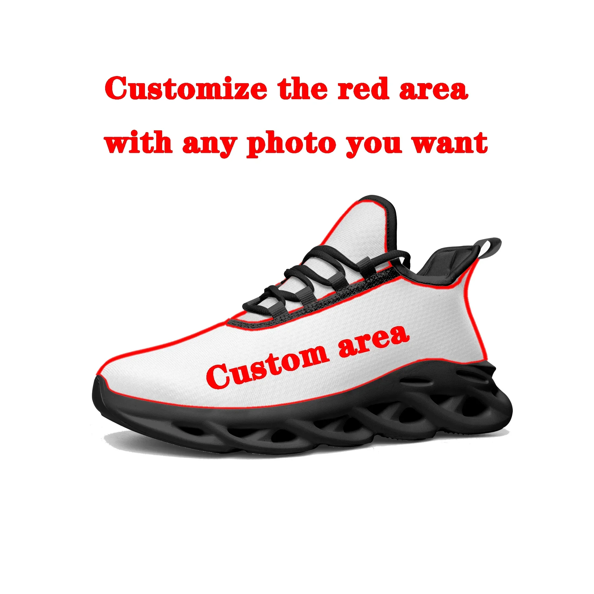 

Custom Flats Sneakers Mens Womens Sports Running Shoes High Quality DIY Sneaker Lace Up Mesh Footwear Customized Made Shoe