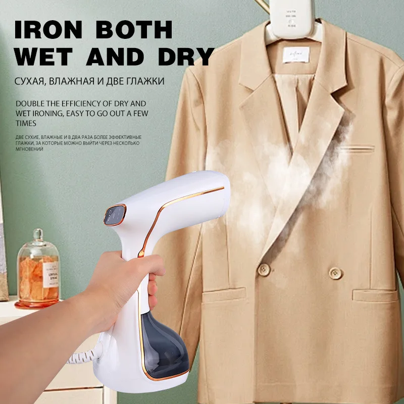 Handheld Steam Hanging Iron Touch Screen Control 10 Seconds Fast Preheat 320ml Portable Home Small Fabric Clothes Steamer