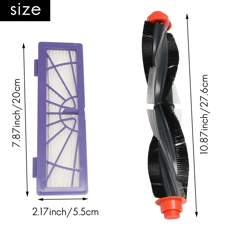 Kits de escova de rolo + filtros para Neato Botvac Série D D7 D5 D3 D7500 D8500 D800 Parte