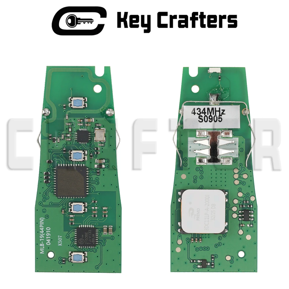 Chiave Crafters KEYDIY PCB 5M CHIP 433MHz Chiave Smart Car per Porsche MLB Cayenne Panamera Taycan Macann 718 991 Lama HU162T Chiave Cut