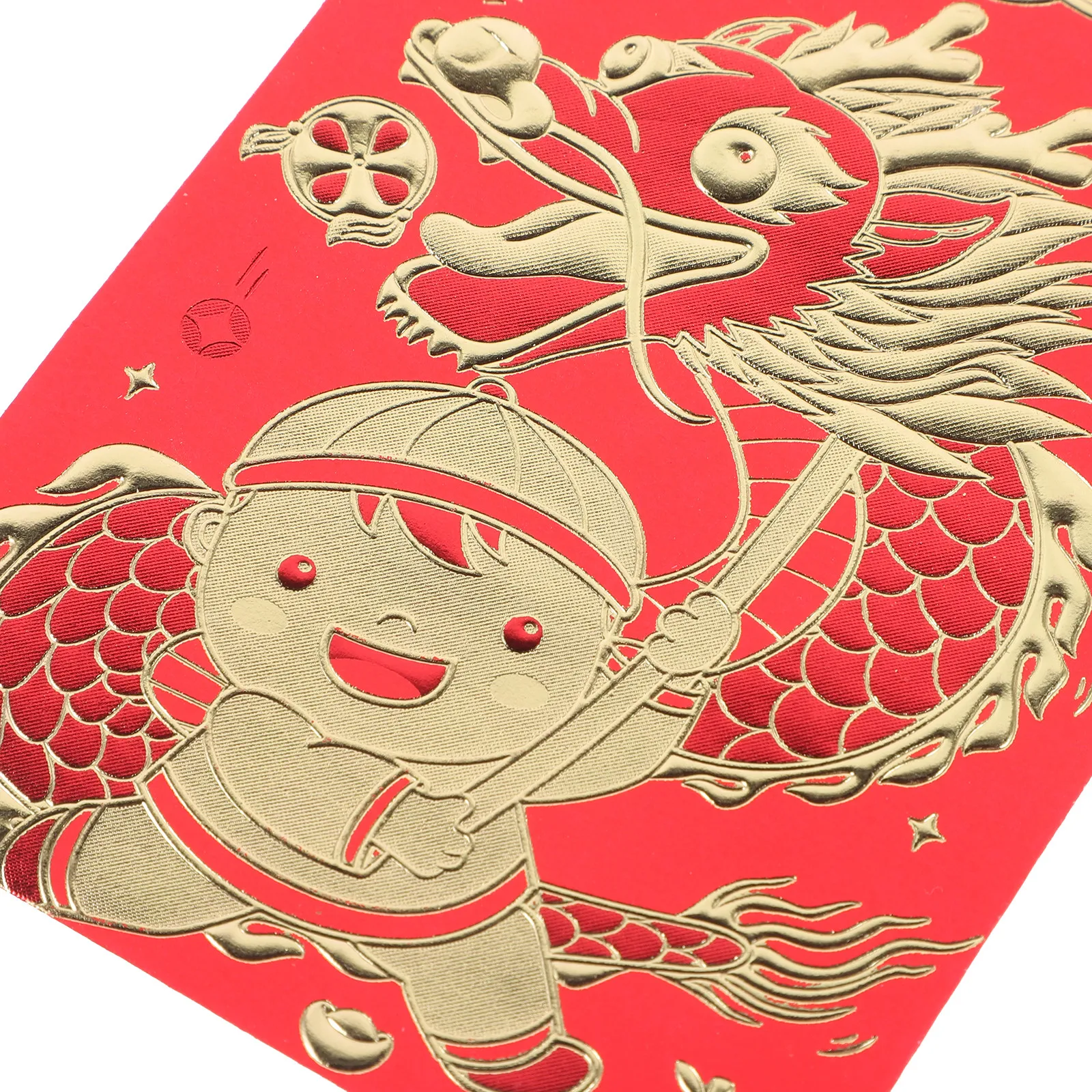 

6Pcs Delicate Red Envelopes for Chinese New Year Dragon Money Pouches Gift Bags Red Packets Festive Use