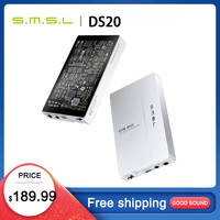 SMSL DS20 Portable DAC AMP Headphone Amplifier Hi-Res Audio Full MQA Decoding CS43131 PCM768 DSD256 3.5mm+4.4mm Output