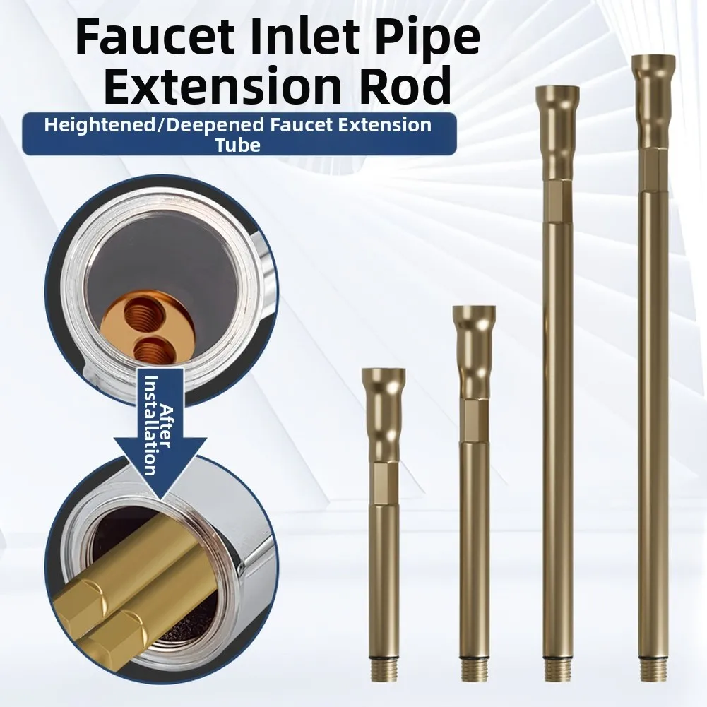 Stainless Steel Faucet Extension Hose for Water Inlet Leak for proof Design Compatible with For Hot Cold Water Systems