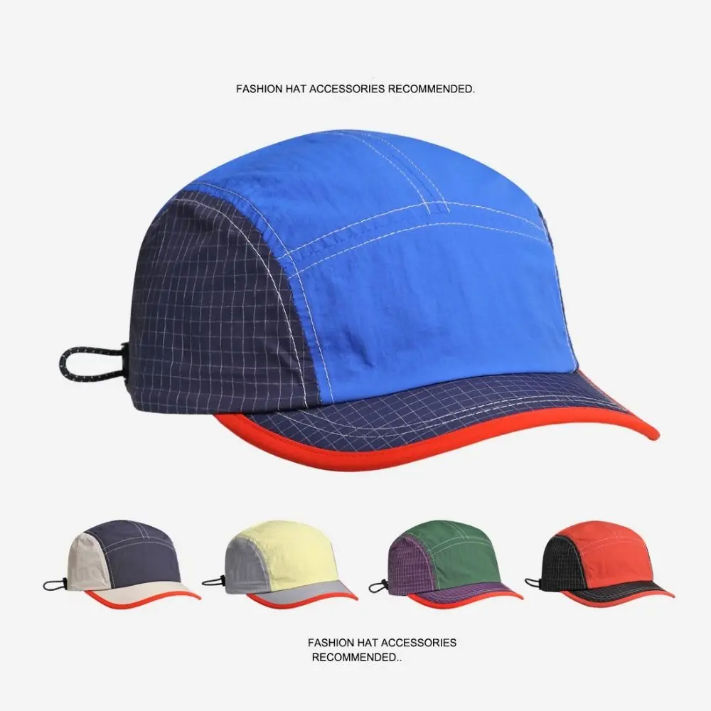 

Color Matching Retro Baseball Cap Short Brim Breathable Quick-drying Cap Lightweight UV Protection Peaked Cap Sports Cap