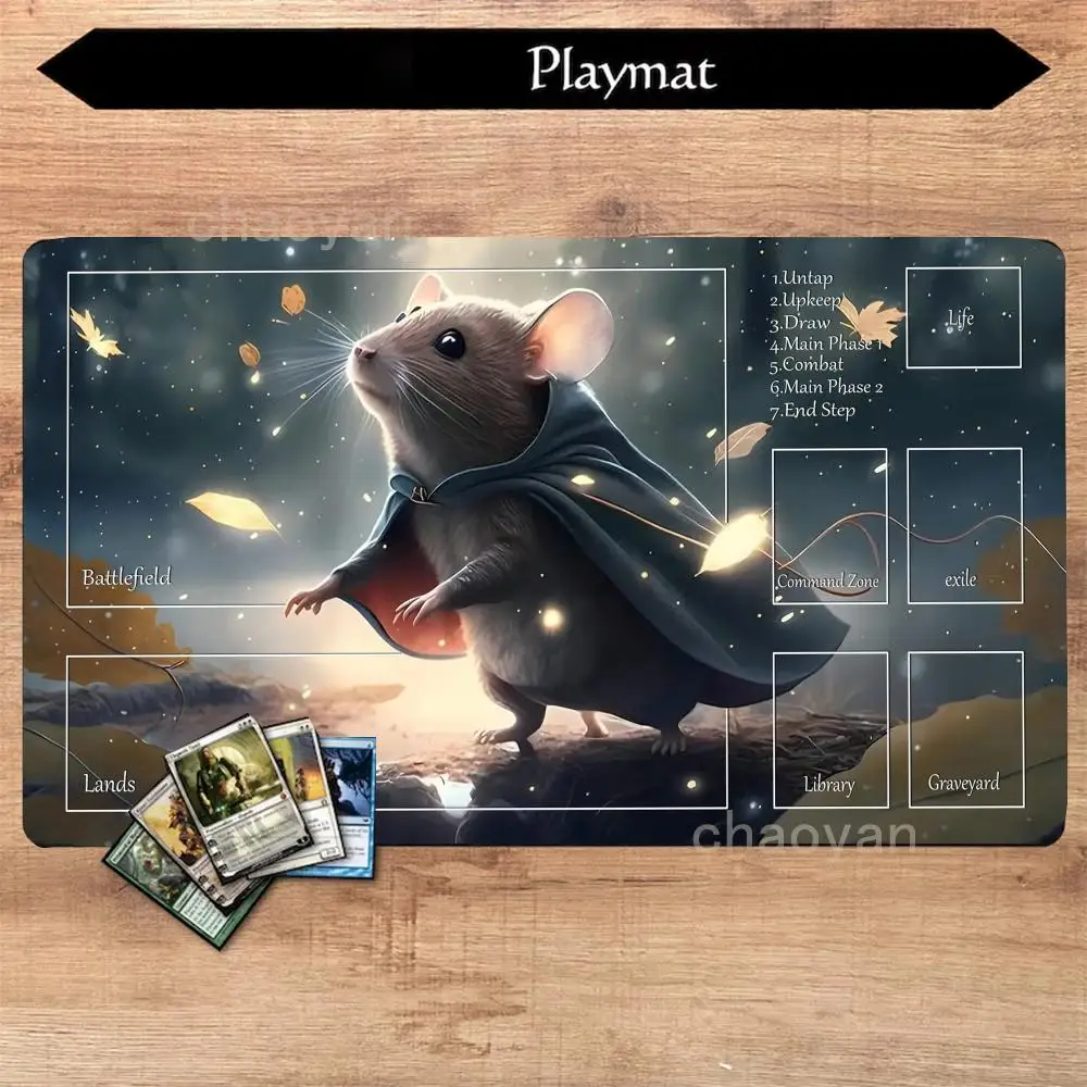 

Playmat MTG playmat Dragon Kawaii animal anti-slip Durable Stitched Edge 35X60CM Desk Mat tapete magic mtg