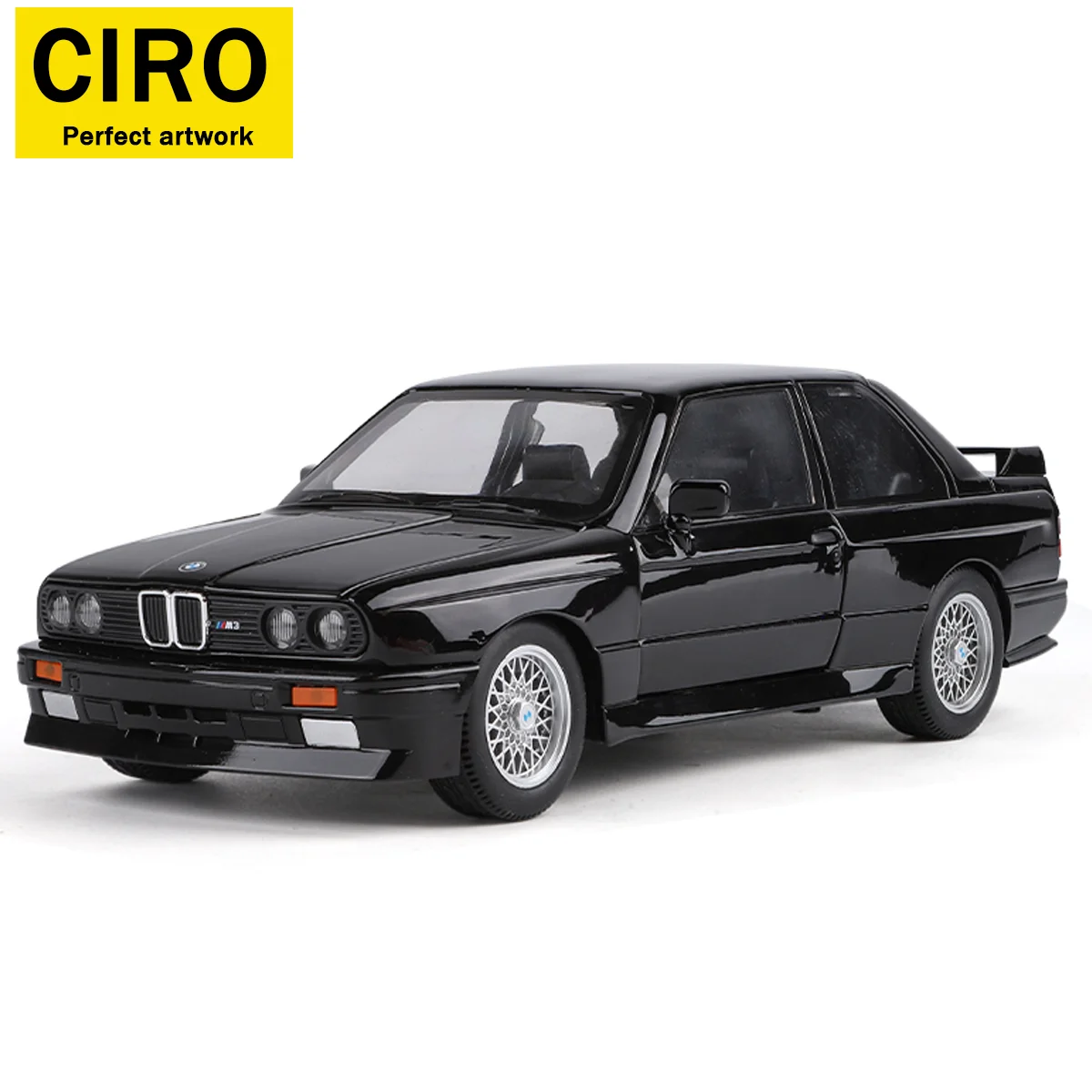 

Black 1:24 scale BMW M3 street car die-cast toy car, a cool sports car desk ornament, a surprise Christmas gift.