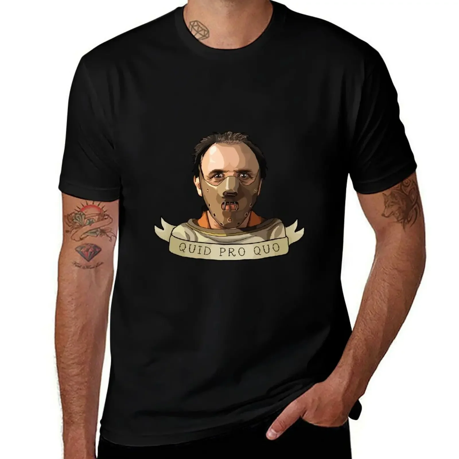 Hannibal Lecter T-Shirt Man t-shirt oversized t shirt Blouse plus size men clothing