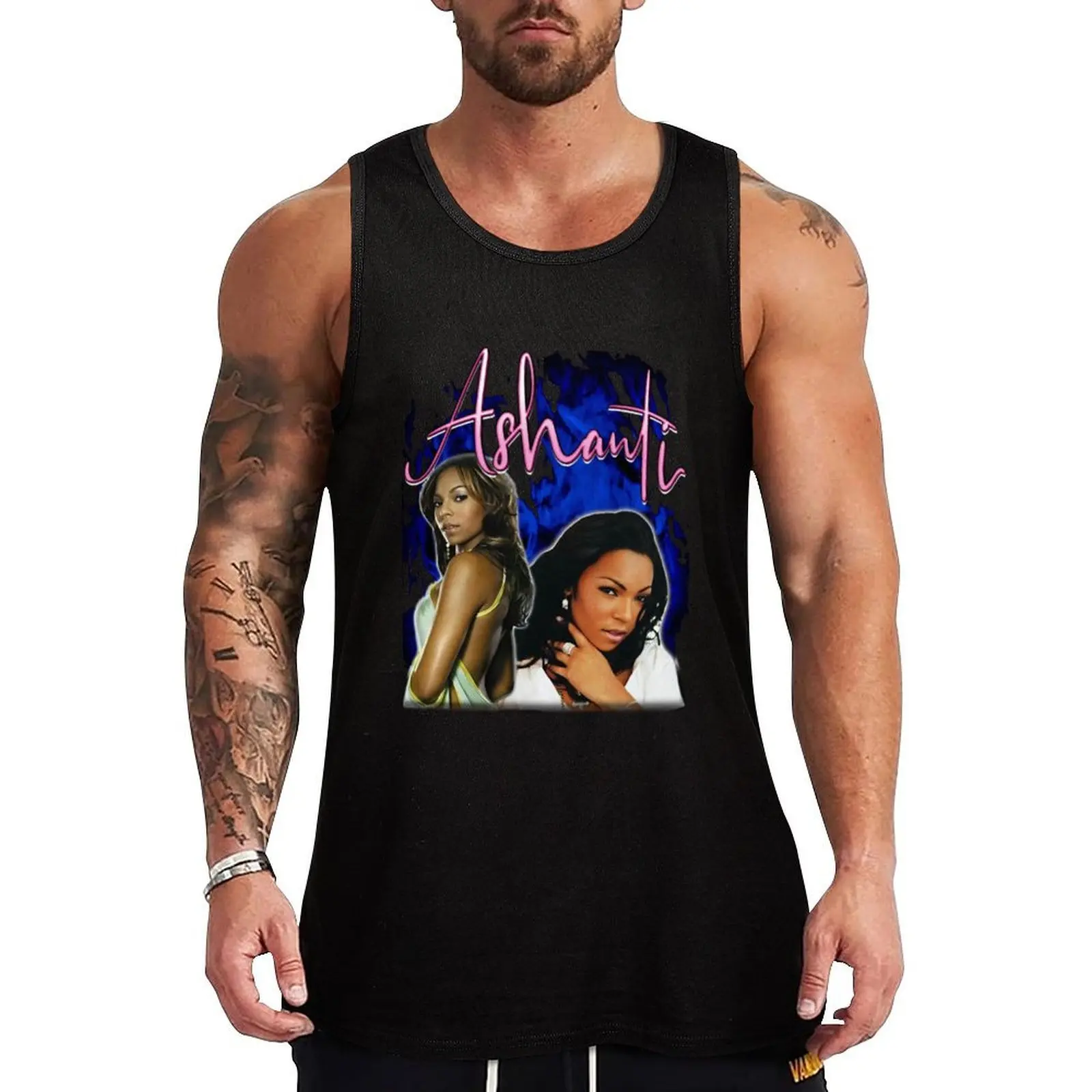 

Ashanti Vintage Tank Top Men's sleeveless t-shirt for men Vest