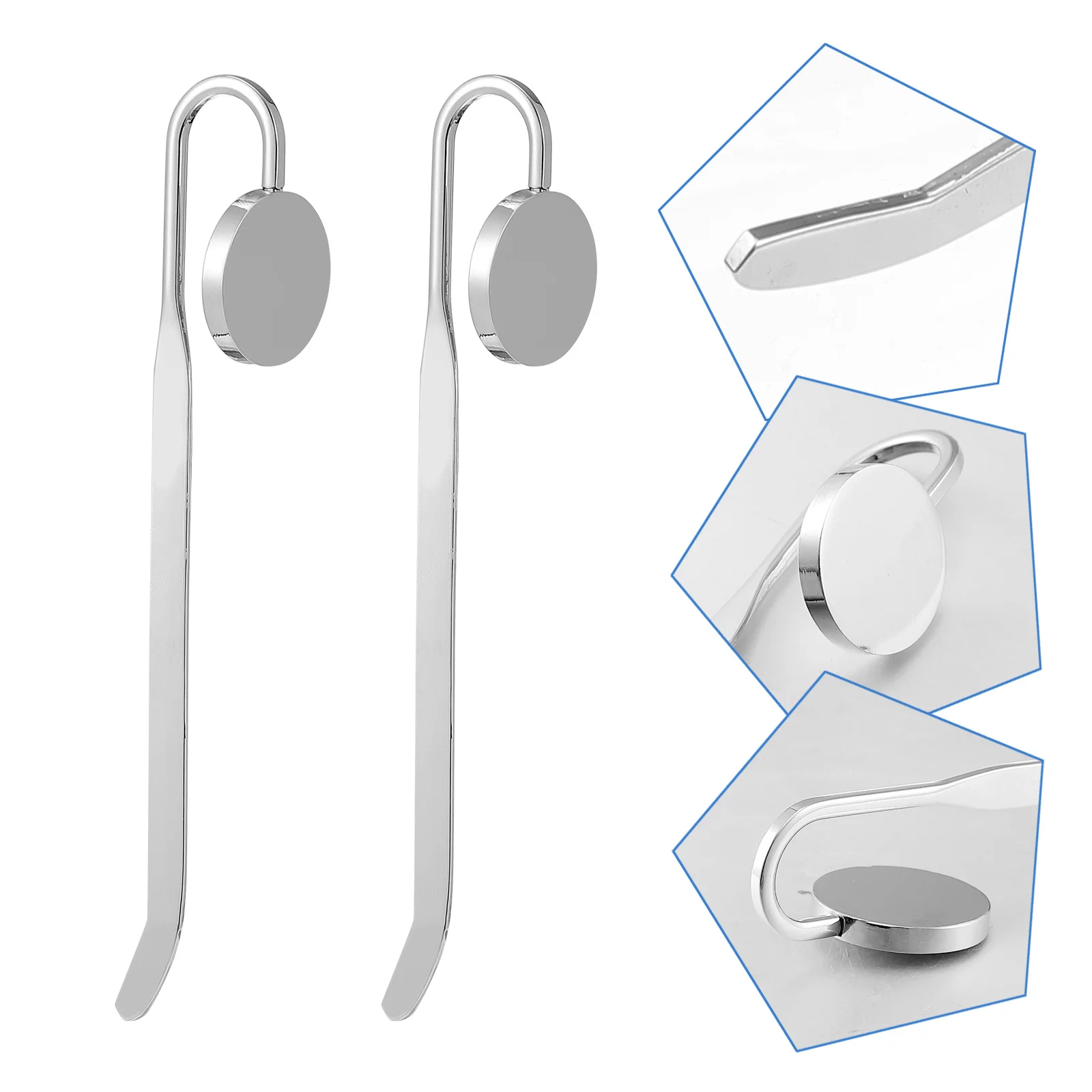 2 قطعة المرجعية المعدنية تصميم فريد من نوعه برقبة البجعة علامة الصفحة للكتاب ملحقات القراءة الأنيقة هدية لعشاق الكتاب له