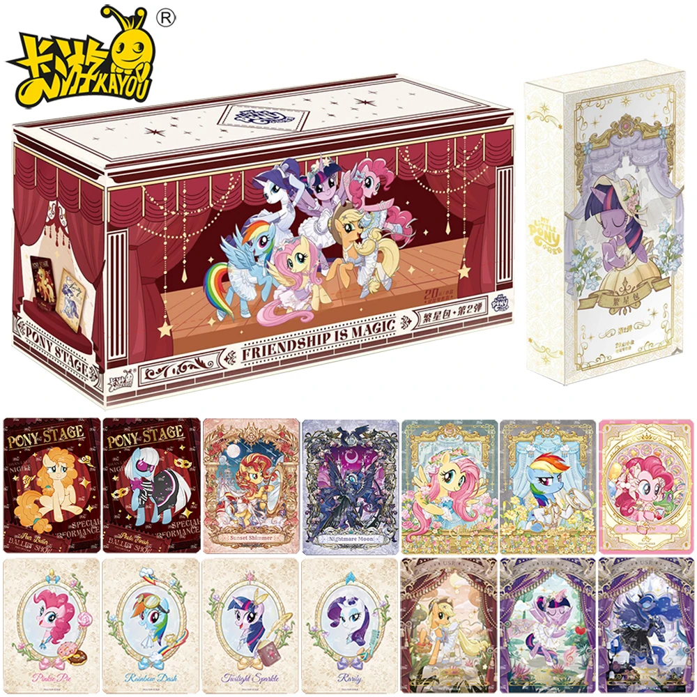 

New KAYOU Original My Little Pony Collection Card American Comedy Cartoon Creative Shining Star Series Card Children's Like Gift