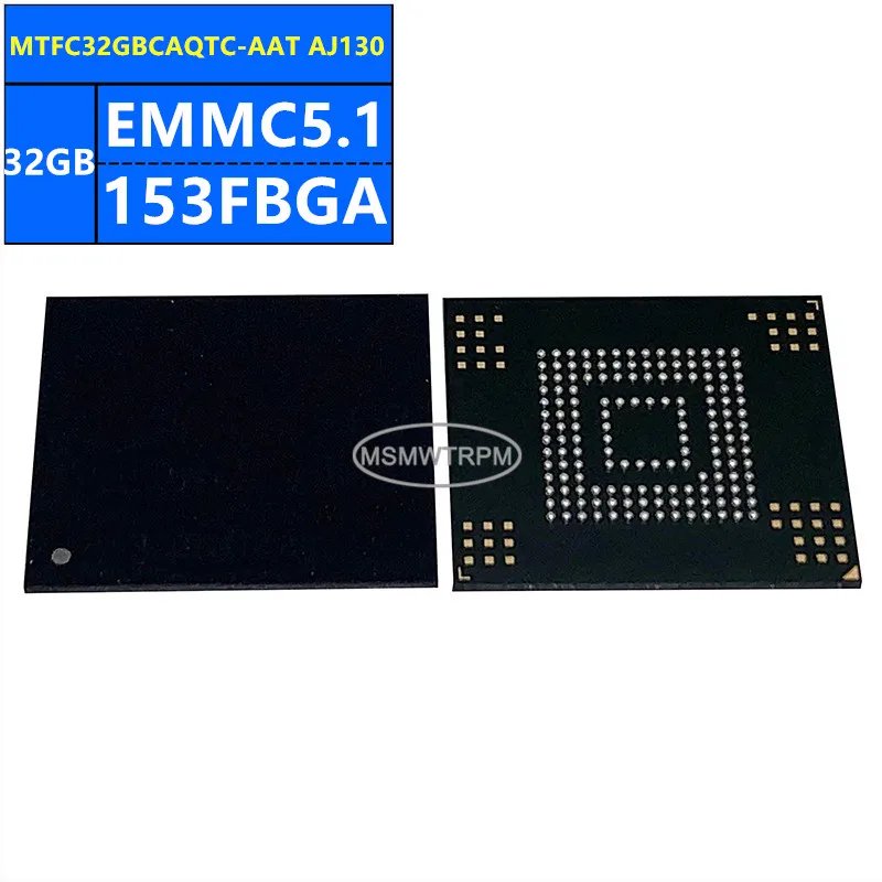 MTFC32GBCAQTC-AAT ES SAM07 MTFC32GBCAQTC-AAT AJ130 EMMC5.1 32GB 153FBGA メモリチップIC 電子部品 新品純正