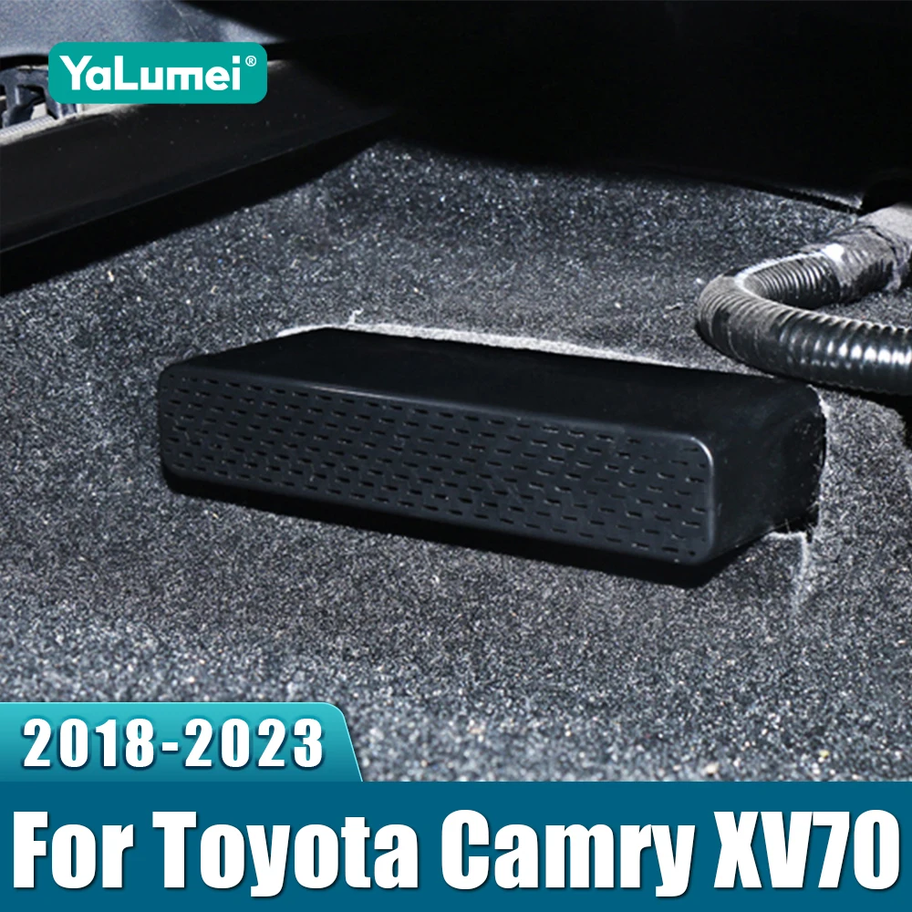 For Toyota Camry 70 XV70 2018 2019 2020 2021 2022 2023 ABS Car Air Conditioning Outlet Under Seat Protective Trim Cover Stickers