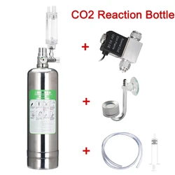 Aquarium CO2 Generator 1L 2L Fish Tank CO2 Cylinder Generator System Stainless Steel Water Injection Bubble Meter Aquatic Plant