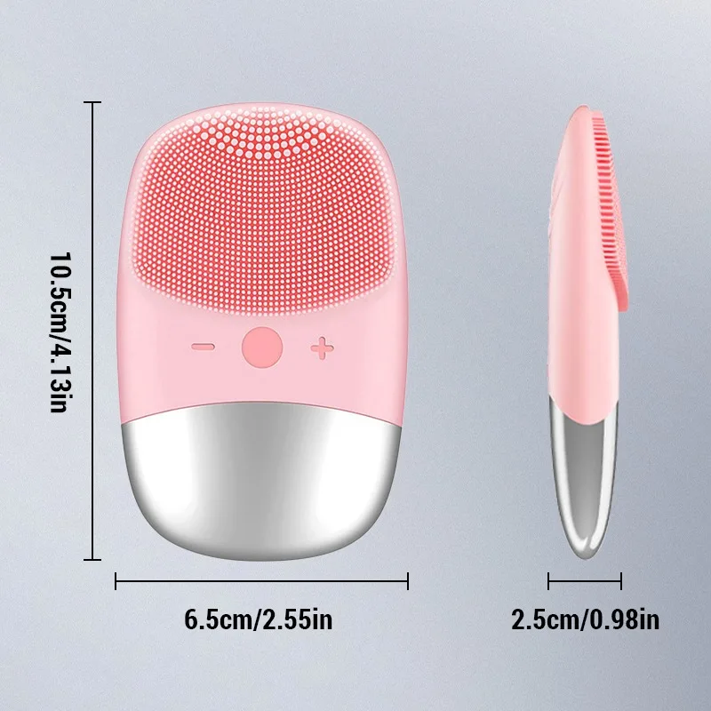 Electric Facial Cleansing Brush silicone IPX7 face massager facial cleanser sonic vibration cleaner deep hole face brush machine