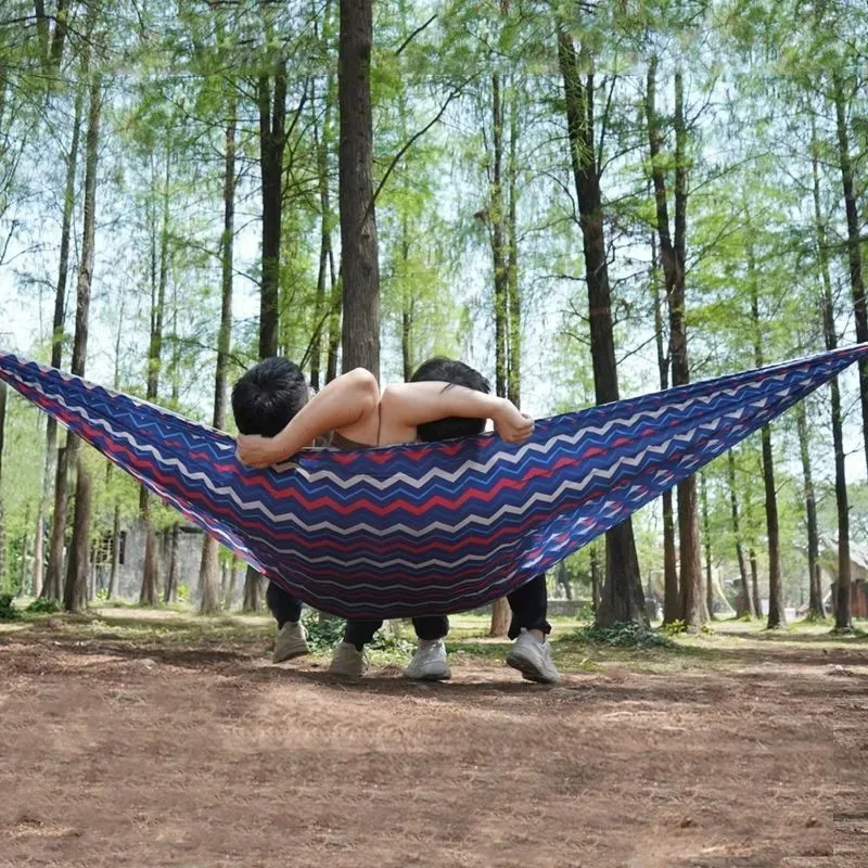 

Ультралегкий походный гамак из прочной парашютной ткани для одного или двух человек, быстрая установка для походов и горных приключений