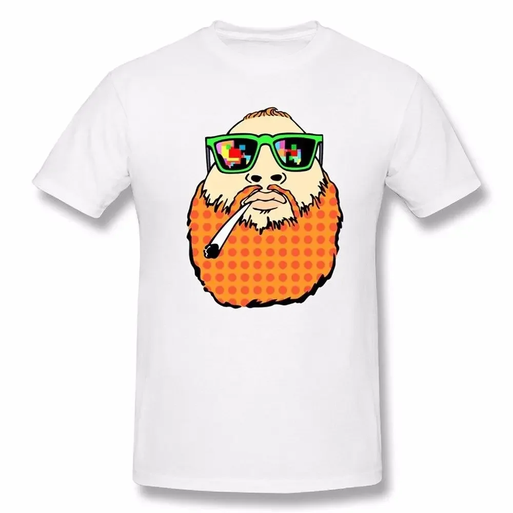 Popular Design Cartoon Bronson  Smoking Action Printed T-Shirt. Summer Cotton O-Neck Short Sleeve Men's T Shirt New S-3XL