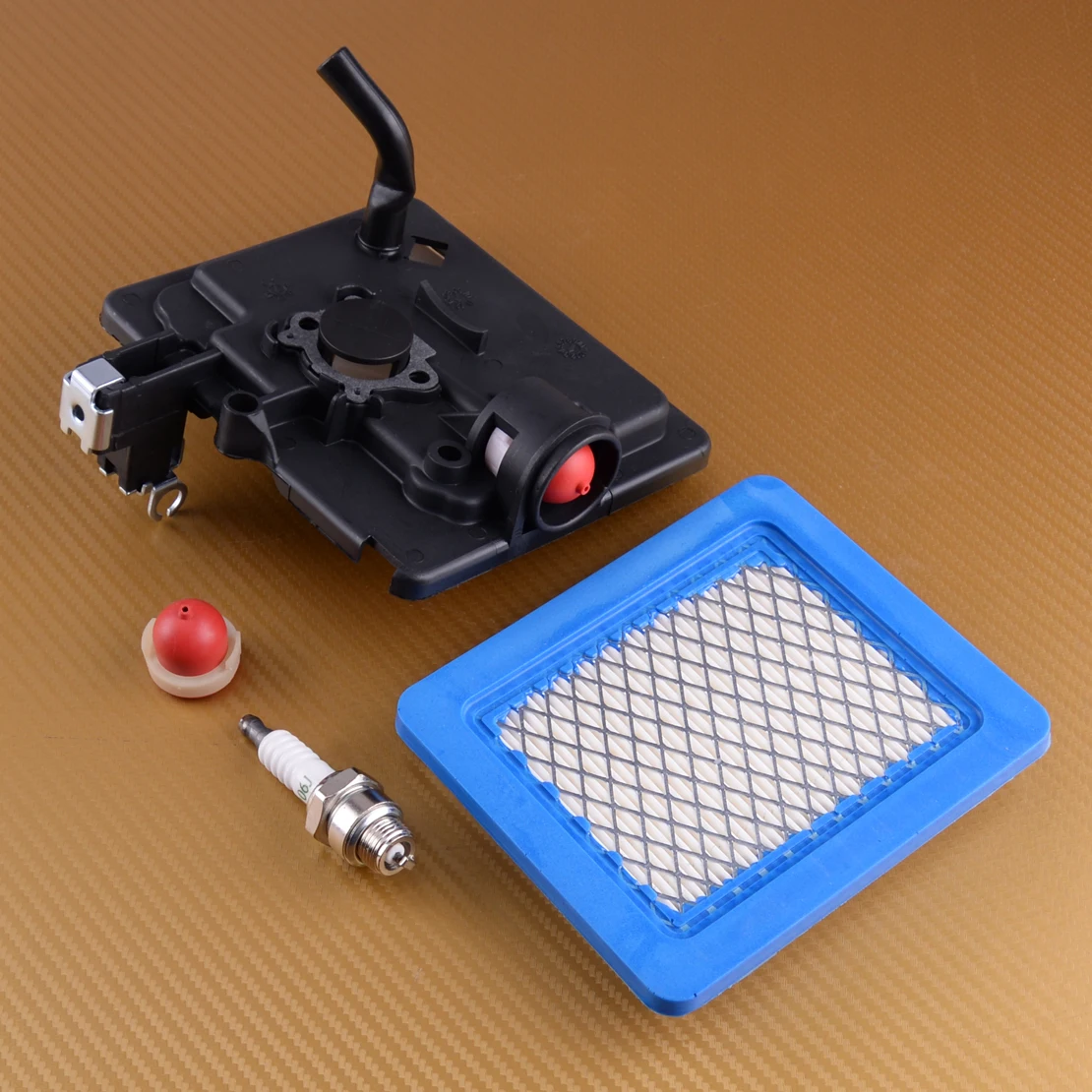 Substituição da Base de Primer do Limpador de Filtro de ar Letaosk Adequada para Cortador de Grama Briggs Stratton 792040 691753 496116 795259