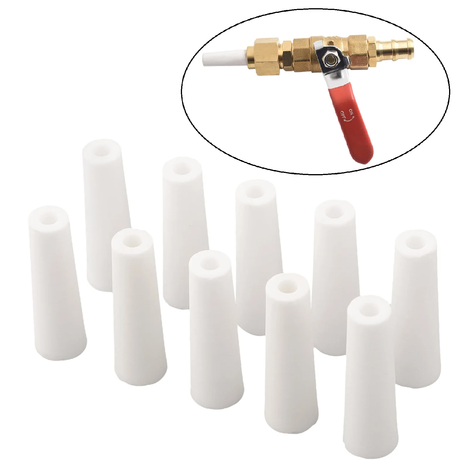 10PC Sandblaster Nozzle 3.2mm For Valve Type Sand Blasting Portable Sandblasting For Cleaning Sand On Industrial Machinery Parts