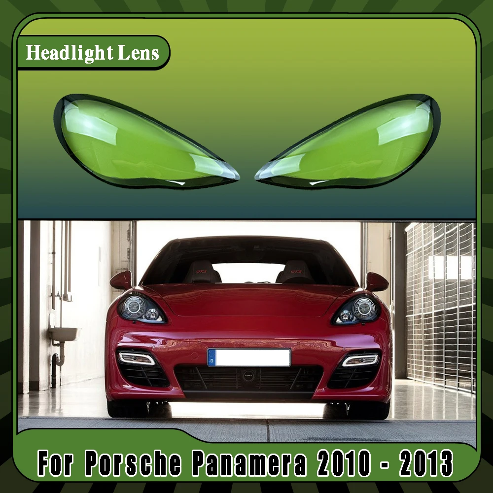 

For Porsche Panamera 2010 2011 2012 2013 Car Front Headlight Lens Cover Clear Headlamp Cover Glass Shell Transparent Lampshade