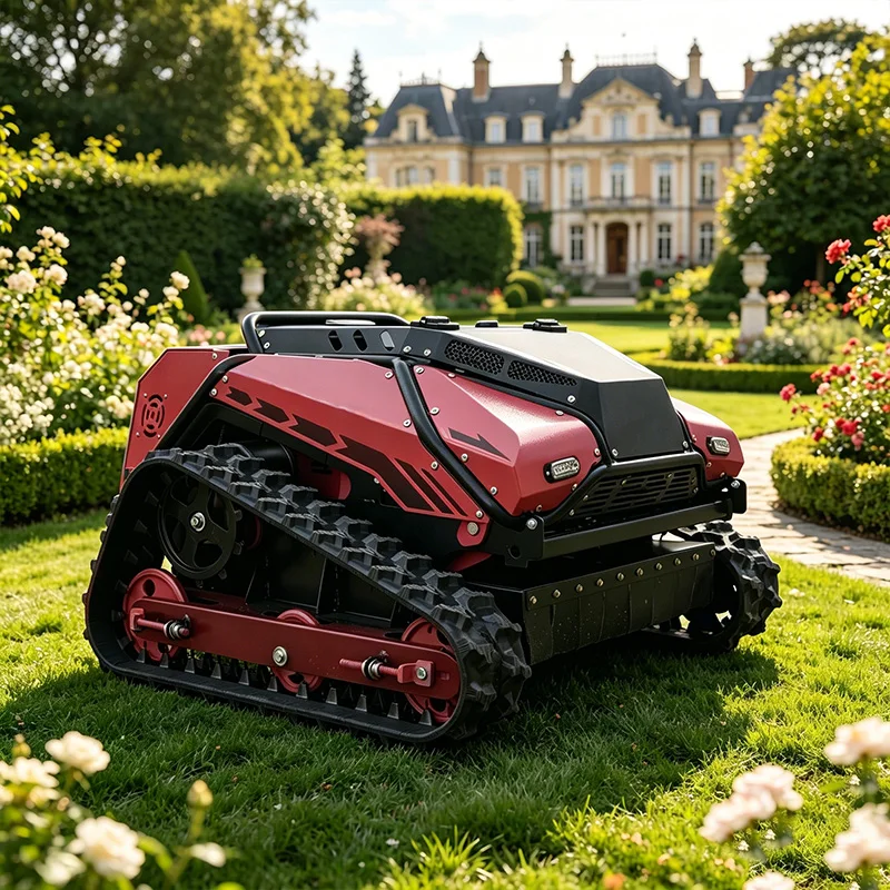 Wear Resistant Crawler Lawn Mower Tracked Remote Mower for Hillside Farm Landscaping