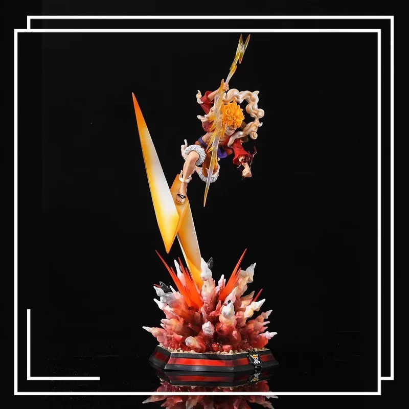 Bandai One Piece GK Gear Fifth Nika Luffy Glow estatua 5. ° forma Anime figura de acción modelo regalo coleccionable