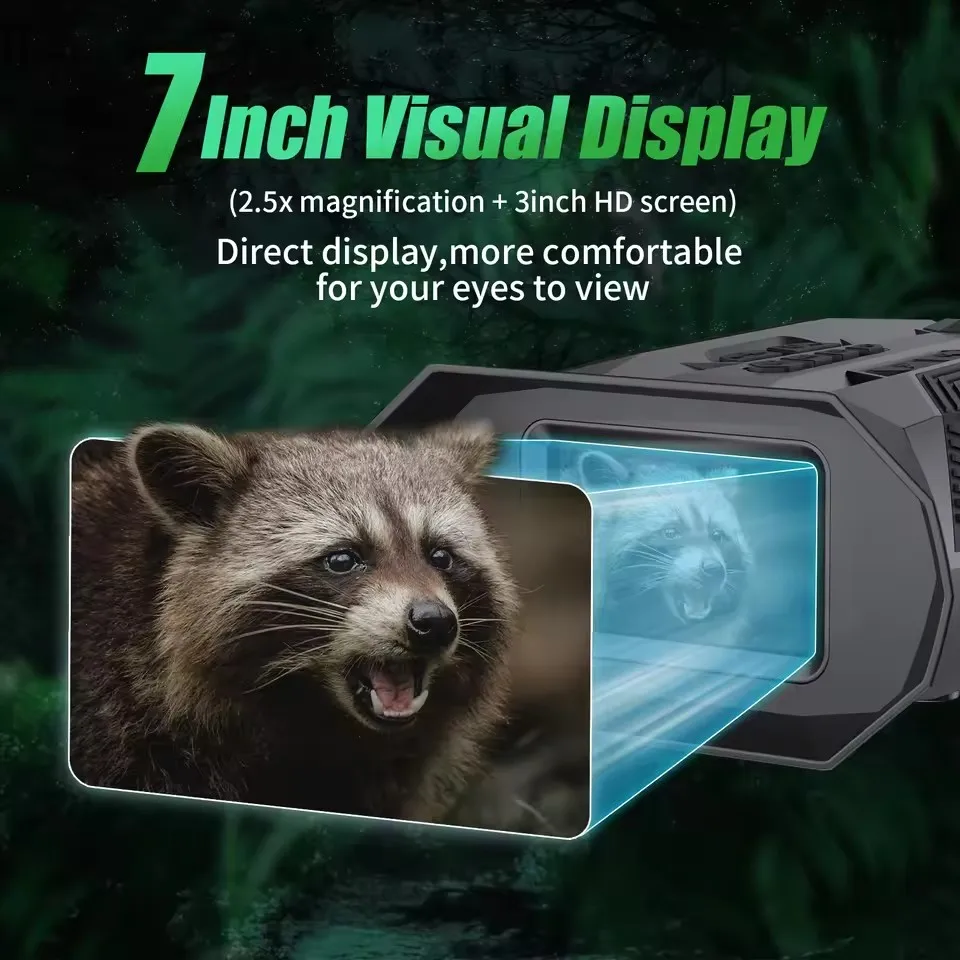 LK-300 20X التكبير الرقمي مناظير للرؤية الليلية بالأشعة تحت الحمراء مع شاشة 1080P HD 3 بوصة وبطارية قابلة للشحن للصيد