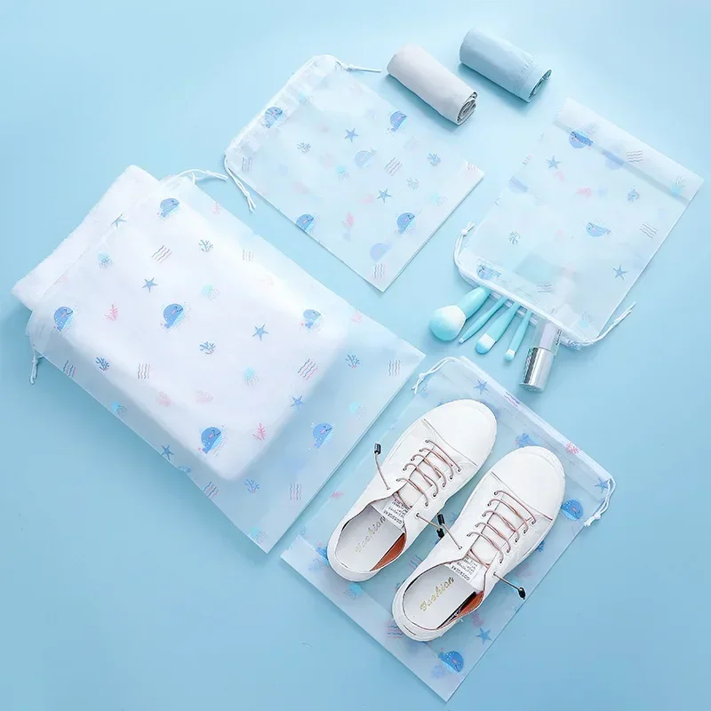 Women Travel Waterproof Makeup Bag Organizer Zipper Toiletry Storage Brush Cosmetics Cloth Wash Case Transparent Cosmetic Bags