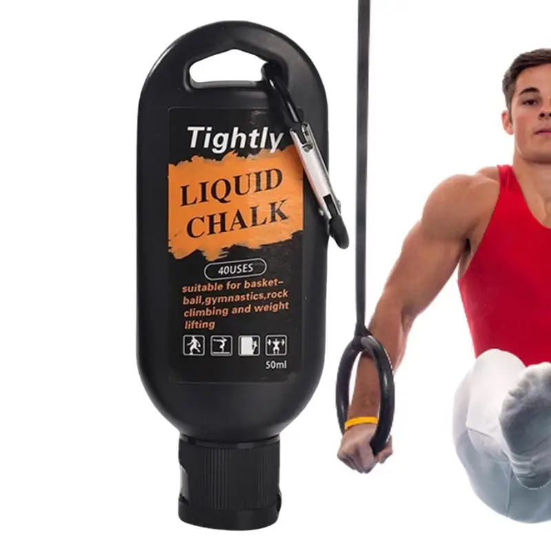 50ml Sports Liquid Chalk Magnesium Powder Fitness Weight Lifting Non-slip Cream Grip for Weight Lifting Climbing Cross Training