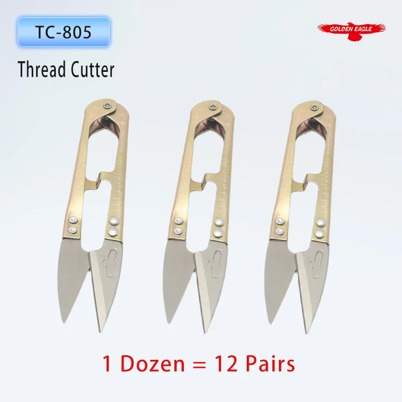 TC-805 Golden Eagle Sewing Scissors Thread Cutter U-shaped Thread Snips Cross-stitch Tool Sewing Machine Parts