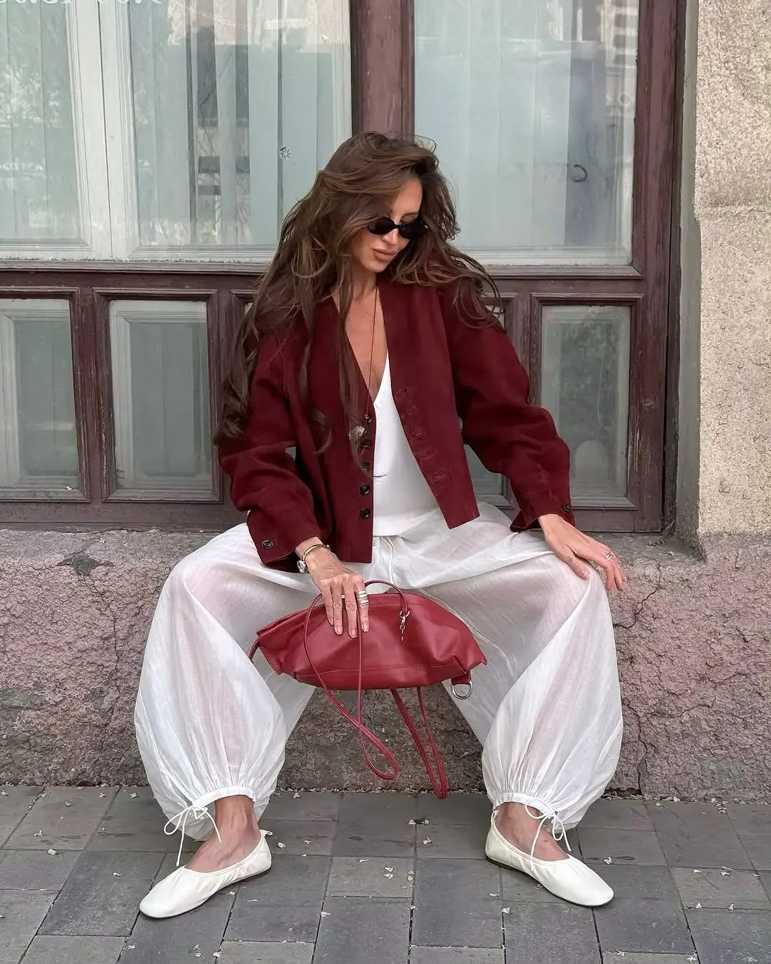 

Suede V Neck Jacket Women's Temperament Single Breasted Loose Short Coat Street Autumn New Jackets 2025 Retro Collection