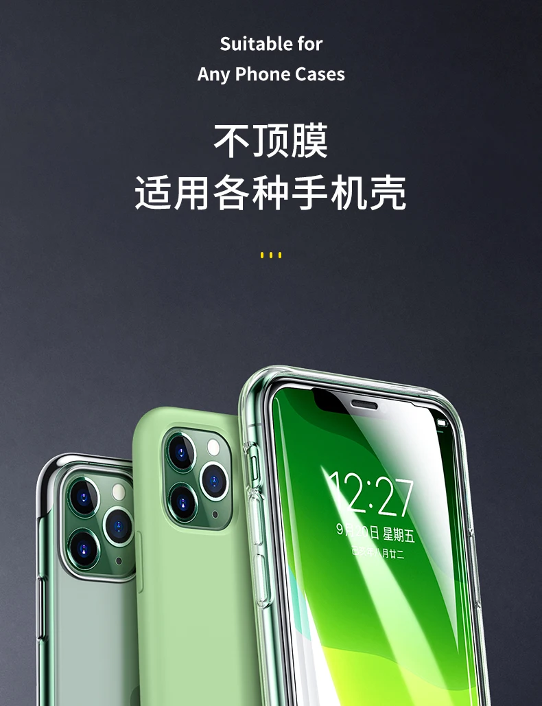 2Pcs 3D Airbag edge Bumper Tempered Glass For iPhone 18 17 17e 16e 16 15 14 Plus 13 12 Mini 11 Pro X XR XS MAX Screen Protector